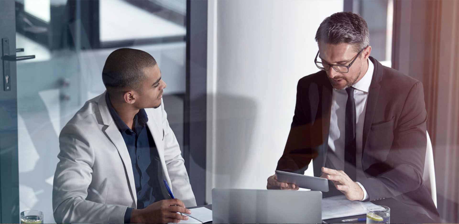 Professional consultation discussing healthcare property strategy